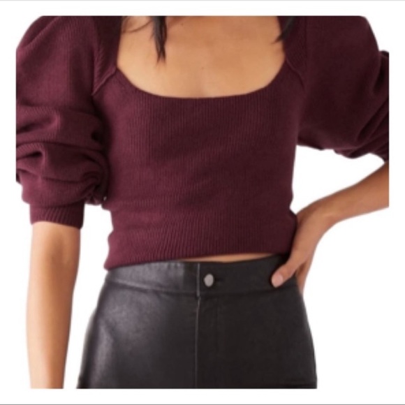 Free People SAFFRON OPEN BACK SWEATER SIZE X-LARGE NWT - Picture 3 of 14